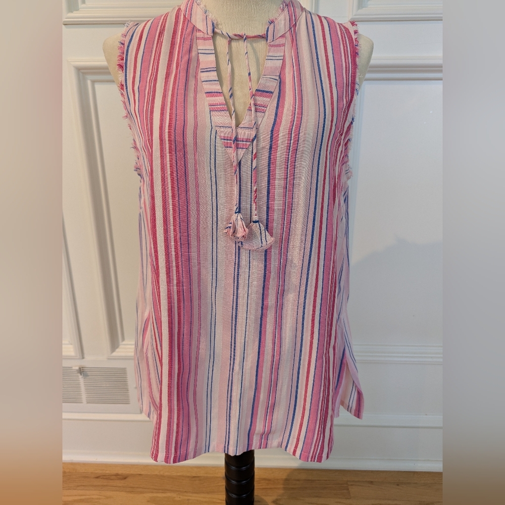 Tommy Bahama NWT Seaside Escape Sleeveless Tunic with Tassels